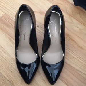 Jessica Simpson Black Patent Leather Heels size 7